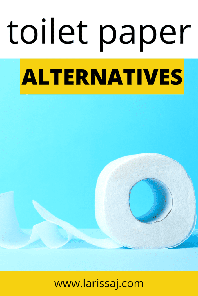 toilet paper alternatives image with a roll of toilet paper the the bottom