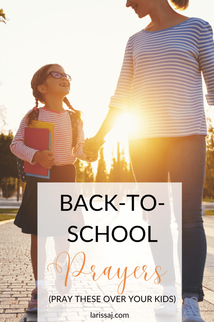 Back to school prayers for first day of school